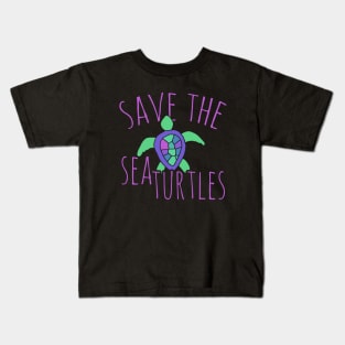 Save the sea turtles Kids T-Shirt